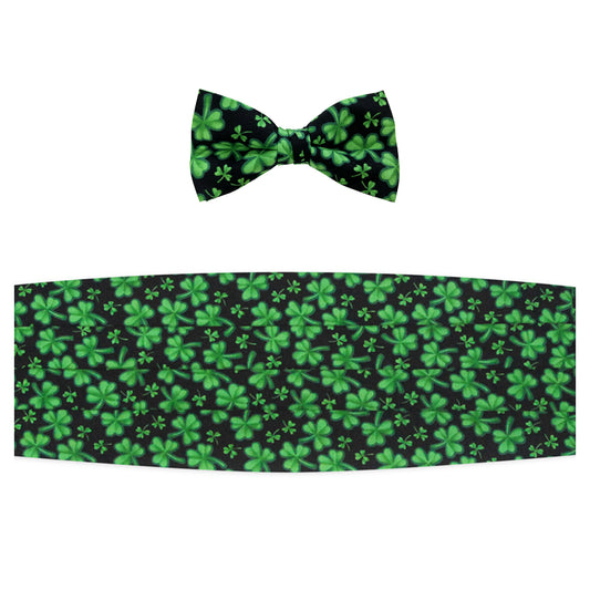 Clover Bow Tie & Cummerbund Set