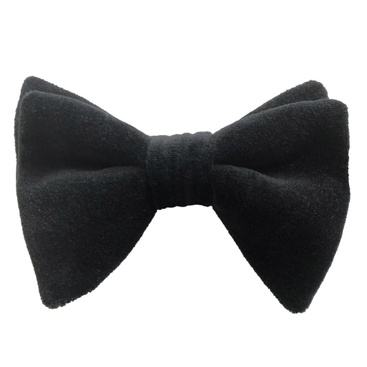 Black Velvet Premium Butterfly Bow Tie